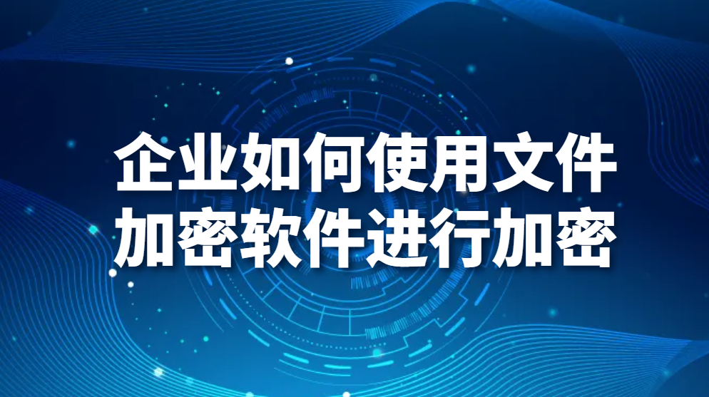 企业如何使用文件加密软件进行加密(图1)