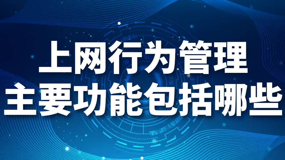 上网行为管理究竟对企业有无必要?上网行为管理主要功能包括哪些(图1)